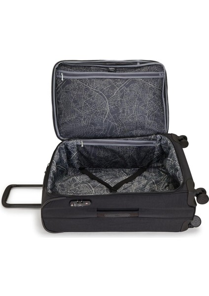 New Youri Spin Kadın Tekerlekli Valiz, Siyah, M indirimleri