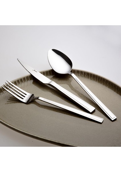 Athena 18 Parça 6 Kişilik Yemek Çatal Kaşık Bıçak Takımı