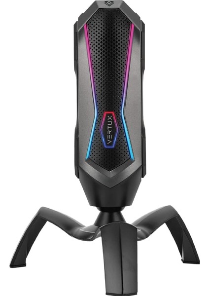 Oyuncu Mikrofonu Touch Kontrol Uzaylı Tasarım LED Işıklı Hd Kayıt - Vertux Marshal