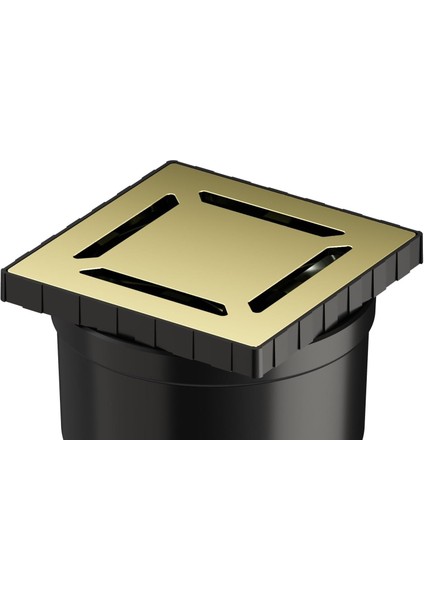 V-Flow Kare 5607325 Yalıtımlı Duş Kanalı Alttan Çıkışlı Dk 800 Kapak Parlak Altın fiyatları