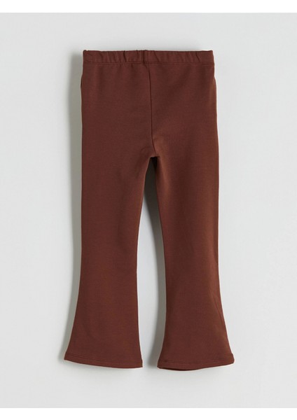 Lcw Kids Kahverengi Bebe Yaka Çizgili Kız Çocuk Sweatshirt ve Tayt 2'li indirimleri