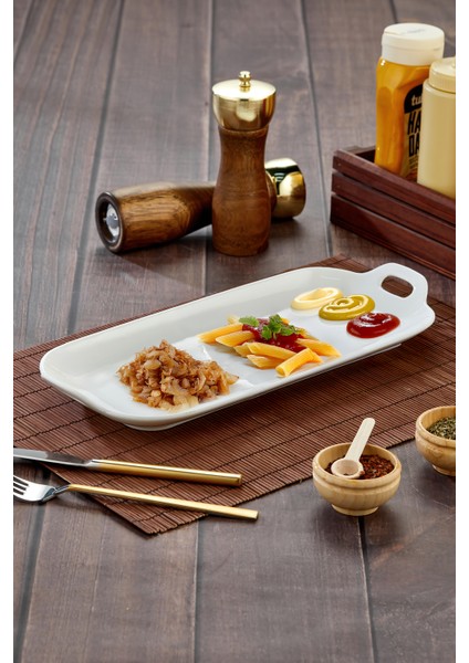 Porselen Dikdörtgen Sunum ve Servis Tabağı 36,5X16X4 cm – Şık Kahvaltı,sunum ve Meze fiyatları