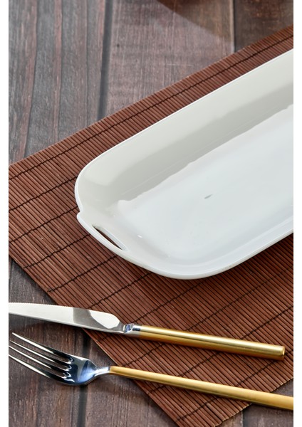 Porselen Dikdörtgen Sunum ve Servis Tabağı 36,5X16X4 cm – Şık Kahvaltı,sunum ve Meze modelleri