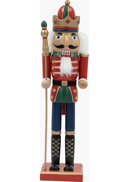 Kırmızı Stantlı Nutcracker 38 cm