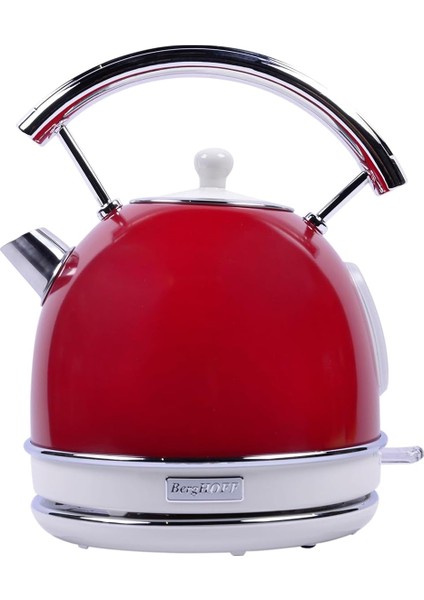 Gem Retro 1.7 Litre Kırmızı Yuvarlak Su Isıtıcısı (Kırmızı)