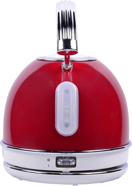 Gem Retro 1.7 Litre Kırmızı Yuvarlak Su Isıtıcısı (Kırmızı) fiyatları