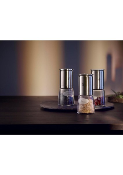 De Luxe Tuz ve Karabiber Değirmeni Seti, 3 Parça, Doldurulmuş, Cromargan Paslanmaz Çelik, Mat, C fiyatları