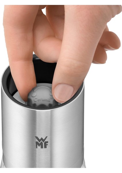 De Luxe Tuz ve Karabiber Değirmeni Seti, 3 Parça, Doldurulmuş, Cromargan Paslanmaz Çelik, Mat, C fırsatları