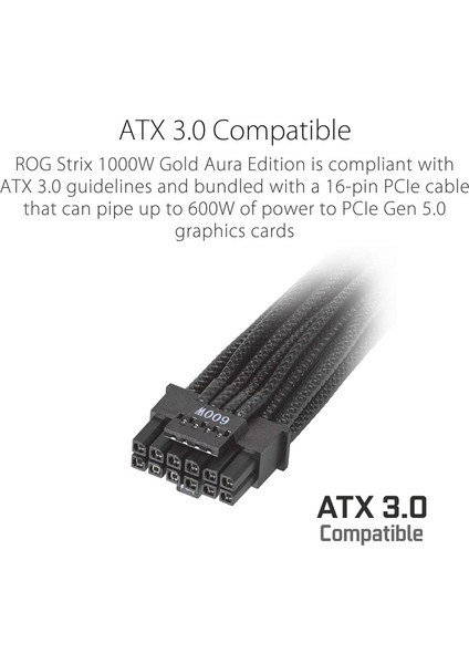 ROG-STRIX-1000G Güç Kaynağı Aura 80+ Gold 1000W Modüler Atx 3.0 Uyumlu Pci-E 5.0 indirimleri