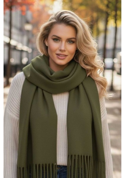 Unisex Yumuşak Dokulu Püsküllü Kışlık Buklet Atkı Şal 2'li Set indirimleri