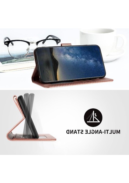 iPhone 14 Pro Max Için Kart Yuvası ve Destekli Koruyucu Manyetik Kapatmalı Pu Deri Kılıf (Yurt Dışından) indirimleri