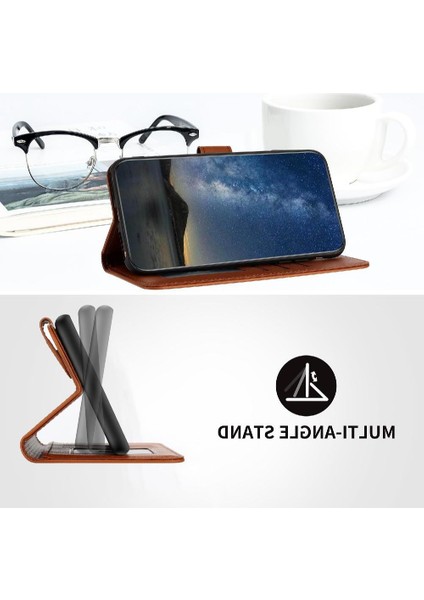 Samsung Galaxy S22 Için Kart Yuvası ve Destekli Koruyucu Manyetik Kapatmalı Pu Deri Kılıf (Yurt Dışından) indirimleri