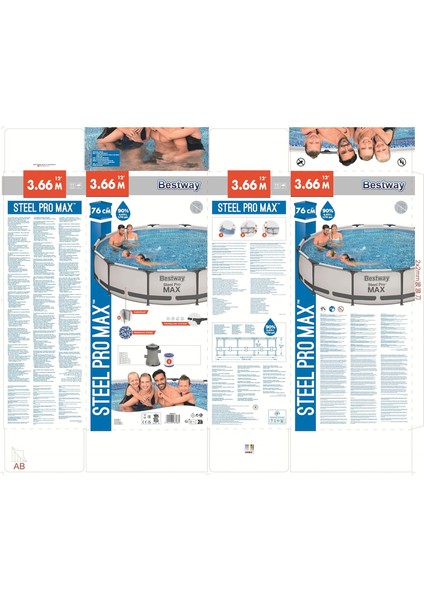 Steel Pro Max Yer Üstü Havuz Seti 3,66 M x 76 cm modelleri