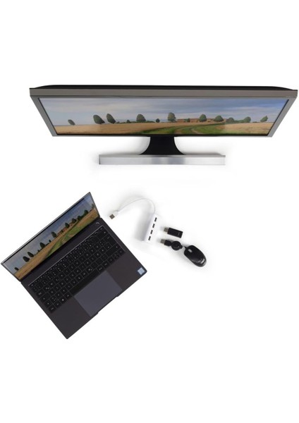 USB Hub, 4 Ports, USB 2.0, 480 Mbit/s, Beyaz indirimleri