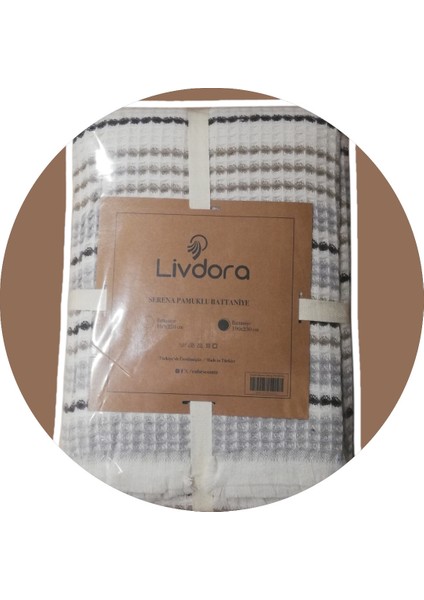 Serena Pamuklu Battaniye (190X230) - Bej fiyatları