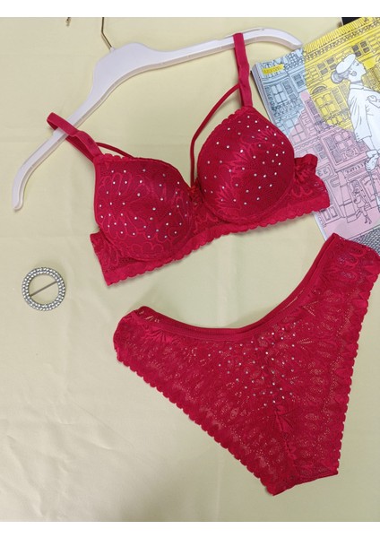 Ipli Destekli Yarım Dolgulu Lave Me Sütyen Takım