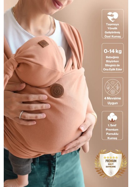 Premium Esnek Wrap Sling ( Babysling - Sling - Babysling - Bebek Taşıma Şalı - Babywearing - Kanguru ) fiyatları