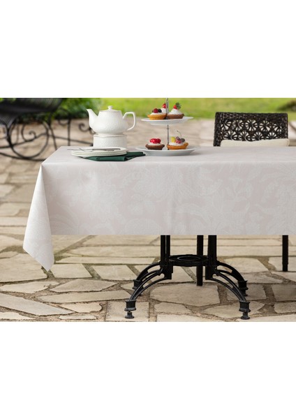 Elisa Pvc Masa Örtüsü - Bej/Beyaz - 140x140 cm modelleri