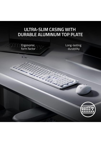 Deathstalker V2 Pro - Düşük Profilli Oyun Klavyesi (Düşük Profilli Optik Anahtarlar, 40 Saatli indirimleri