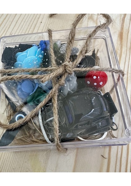 Mini Buket ve Araba Anahtarlık Mari Flowers Özel Tasarım Arkadaşa,sevgiliye Hediye modelleri
