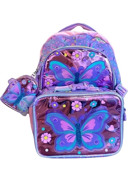 Dream Vest Mor Kelebek 3'lü Çanta Seti (U2092-U2100-U2101)