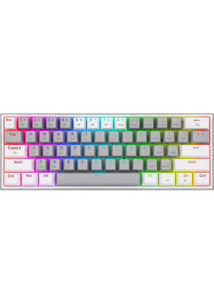 K616 Fizz Pro%60 3 Mod Kablolu, 2.4 Ghz Kablosuz, Bluetooth Mekanik Oyun Klavyesi, Doğrusal