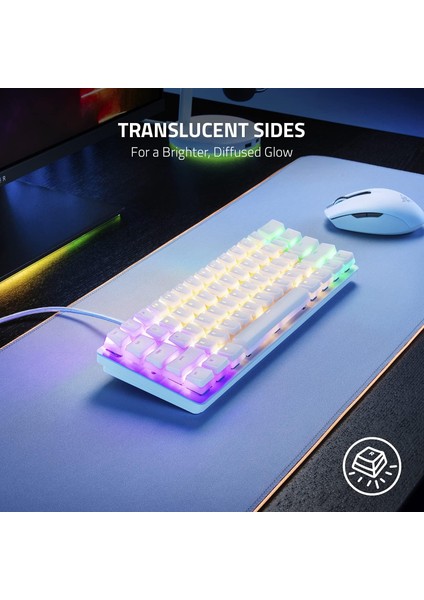 Phantom Tuş Kapağı Yükseltme Seti - Yarı Saydam Chroma Rgb Aydınlatma Için Neredeyse Görünmez modelleri
