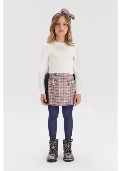 Bg Store Kız Çocuk Desenli Etek