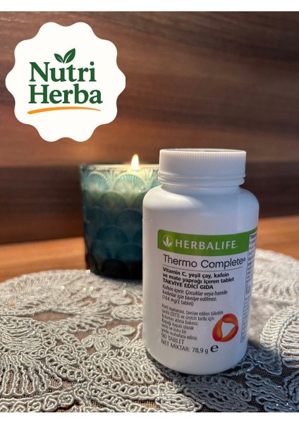 Thermo Complete 90 Tablet, Vitamin C, Yeşil Çay ve Kafein Içerir - 2li Set fiyatları