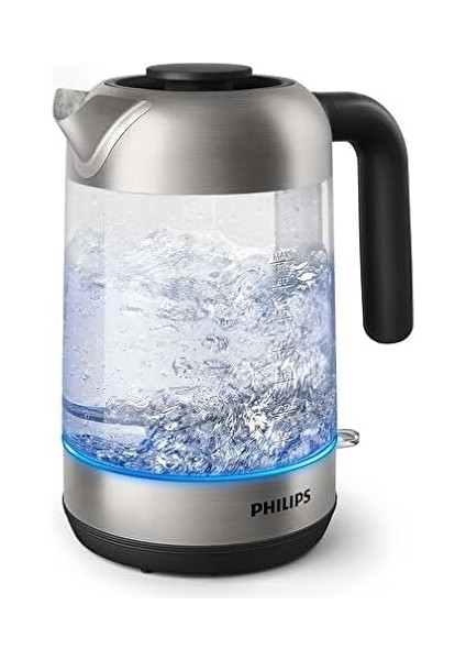 HD9339/80 Cam Su Isıtıcısı, 1,7 Litre, LED Aydınlatma, Kuru Çalışma Koruması, Çıkarılabilir fırsatları