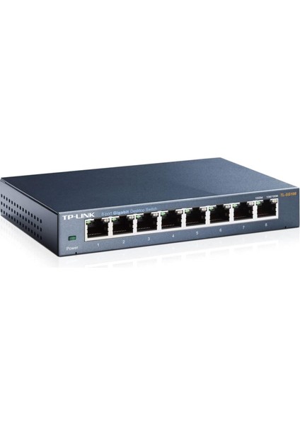 TL-SG108 8 Port 10/100/1000 Çelik Gbit Switch