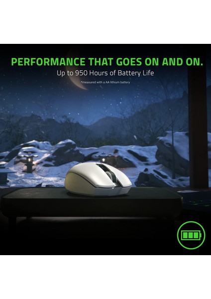 Orochi V2-950 Saate Kadar Pil Ömrüne Sahip Mobil Kablosuz Oyun Faresi (Ultra Hafif Tasarım, Hy fırsatları