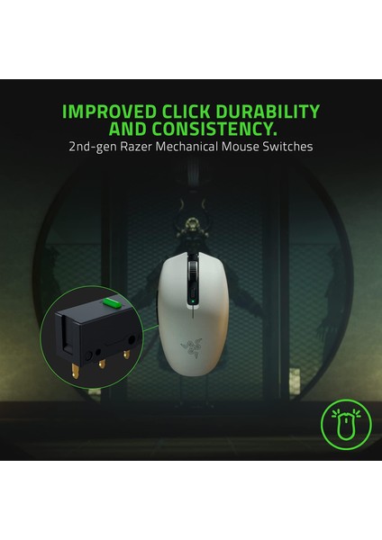 Orochi V2-950 Saate Kadar Pil Ömrüne Sahip Mobil Kablosuz Oyun Faresi (Ultra Hafif Tasarım, Hy indirimleri