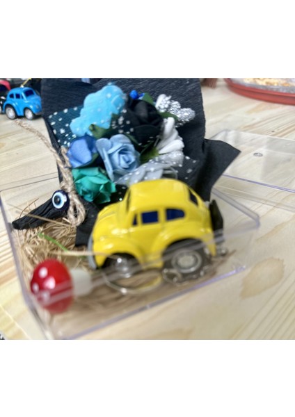 Mini Buket ve Araba Anahtarlık Mari Flowers Özel Tasarım Arkadaşa,sevgiliye Hediye fiyatları