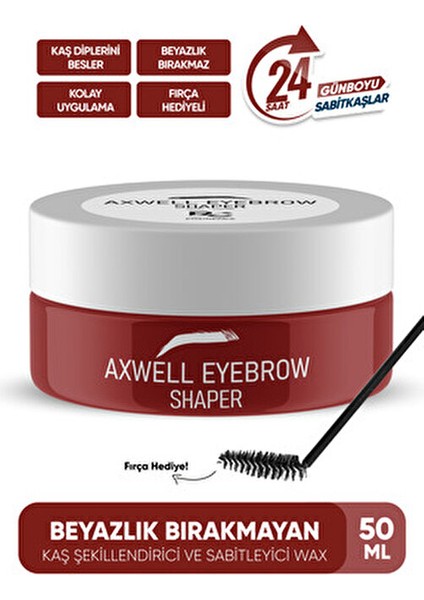 Kaş Şekillendirici Wax 50 ml Vitamin E İçerikli Nemlendirici Etkiyle Kaşları Güçlendirir indirimleri