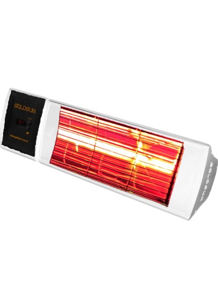 Supra Plus 2000 Watt GSS20P Kumandalı Suya Dayanıklı Elektrikli Infrared Isıtıcı-Beyaz