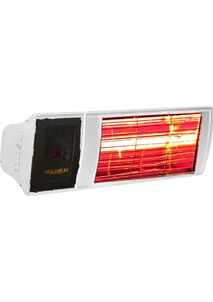 Supra Plus 2000 Watt GSS20P Kumandalı Suya Dayanıklı Elektrikli Infrared Isıtıcı-Beyaz