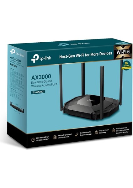 TL-WA3001; AX3000 Mbps, Gigabit Portlu, Pasif Poe'yi Destekler, Erişim Noktasını, Menzil Gen fırsatları