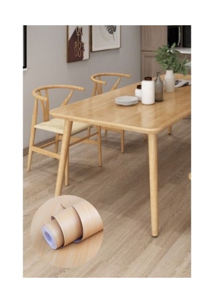 Ahşap Görünümlü Kendinden Yapışkanlı Kaplama Folyosu 5 Metre