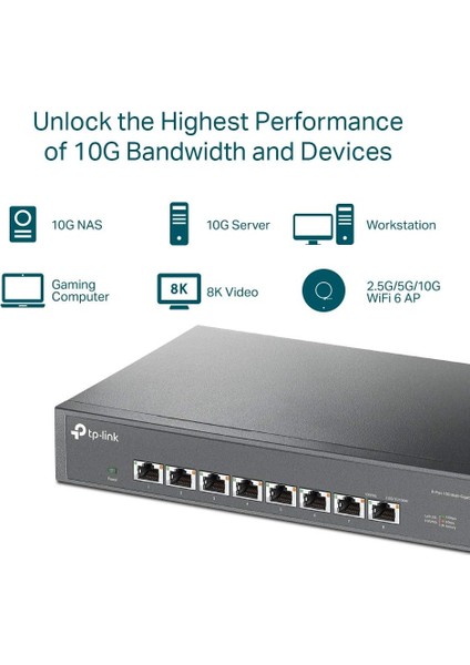 TL-SX1008, 8-Port 10G Desktop/rackmount Switch indirimleri