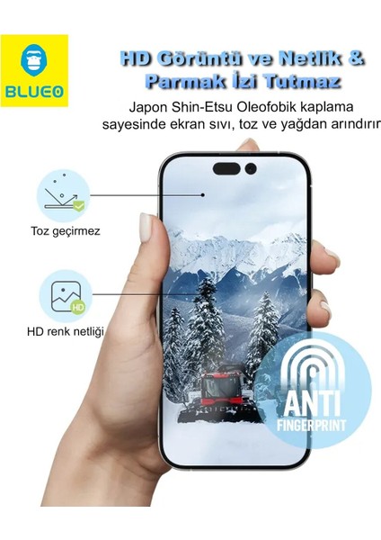 Ar 3D Curved iPhone 17 Uyumlu Yansıma Işık Önleyici Kavisli Tam Kaplayan Ekran Koruyucu