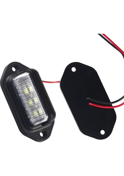6x LED Plaka Işık Su Geçirmez Plaka Kuyruk Işığı Römorklar Rv Kamyonlar Tekneler (Yurt Dışından)