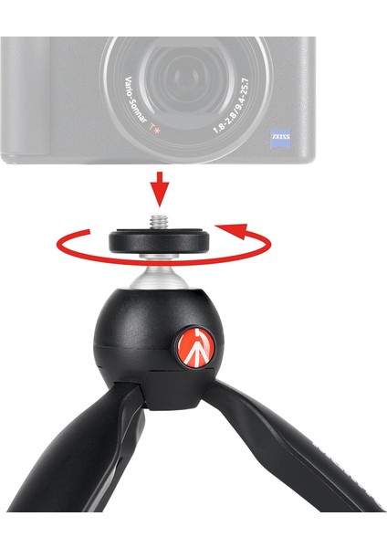 Mtpiximii-B Pixi Masa Tripodu, 1 Kg'a Kadar, Kompakt ve Sistem Kameralar Için, Siyah indirimleri