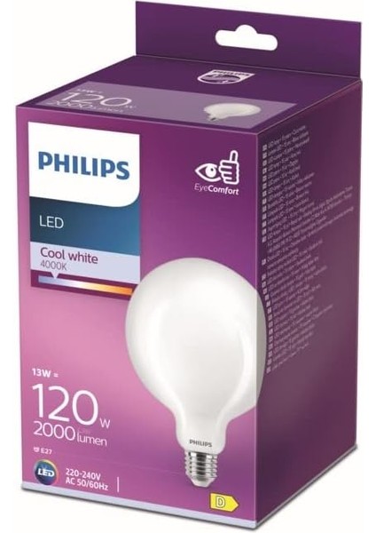 LED Classic 120W G120 E27 4000K Gün Işığı Dim Edilmez