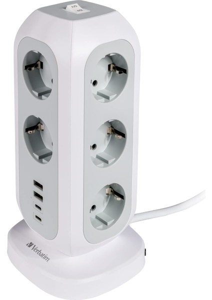 49547 - Eupt-01 Eu Power Tower - 11XAC / 2xusb / 2xtype-C