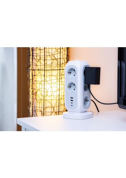 49547 - Eupt-01 Eu Power Tower - 11XAC / 2xusb / 2xtype-C fırsatları