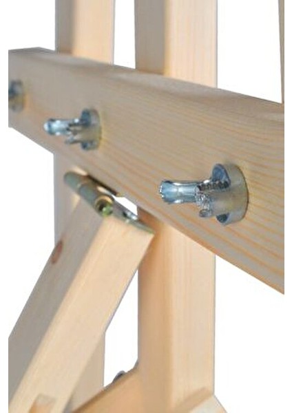 Profesyonel Şövale Ayarlanabilir Üç Ayaklı Naturel Renkli Ressam Sehpası