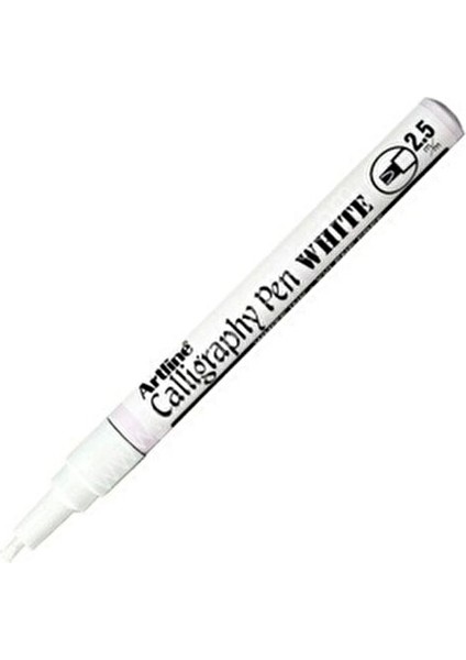 Kaligrafi Kalemi Ergoline 993XF Beyaz Renk 2.5 mm İnce Uçlu Kalem fiyatları