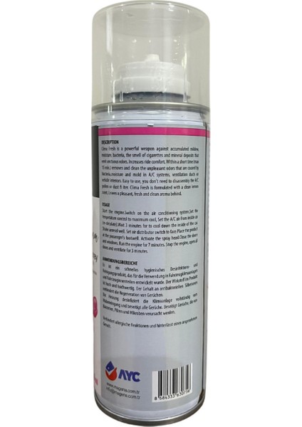 Klima Koku Giderici Sprey Bubble Gum (Sakız Aromalı) 200 ml fiyatları