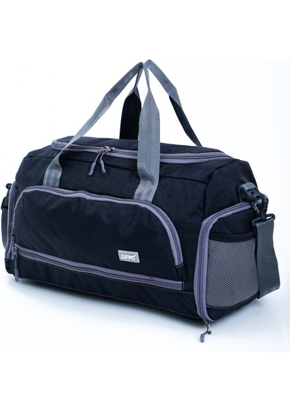 Lvpc Spor Çantası, Ayakkabı Bölmeli Spor Çanta, Çok Cepli Çanta,las Vegas Polo Club Siyah Seyahat Çantası,